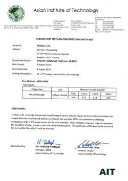 Polyester Safety Net 15x15 mm
