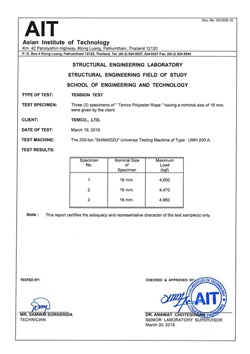 Temco Polyester Rope 16 mm