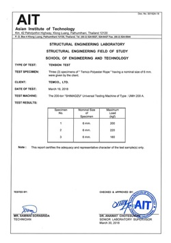 Temco Polyester Rope 6 mm